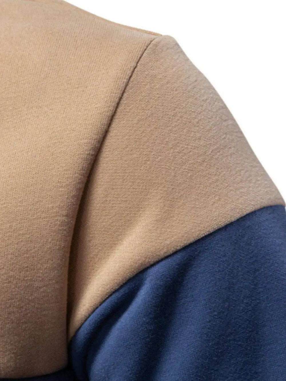 Men's Collared Neck Contrast Long Sleeve Polo - Trendsi - Flyclothing LLC