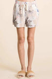 BiBi Tie Dye Terry Shorts with Drawstring - Trendsi - Flyclothing LLC