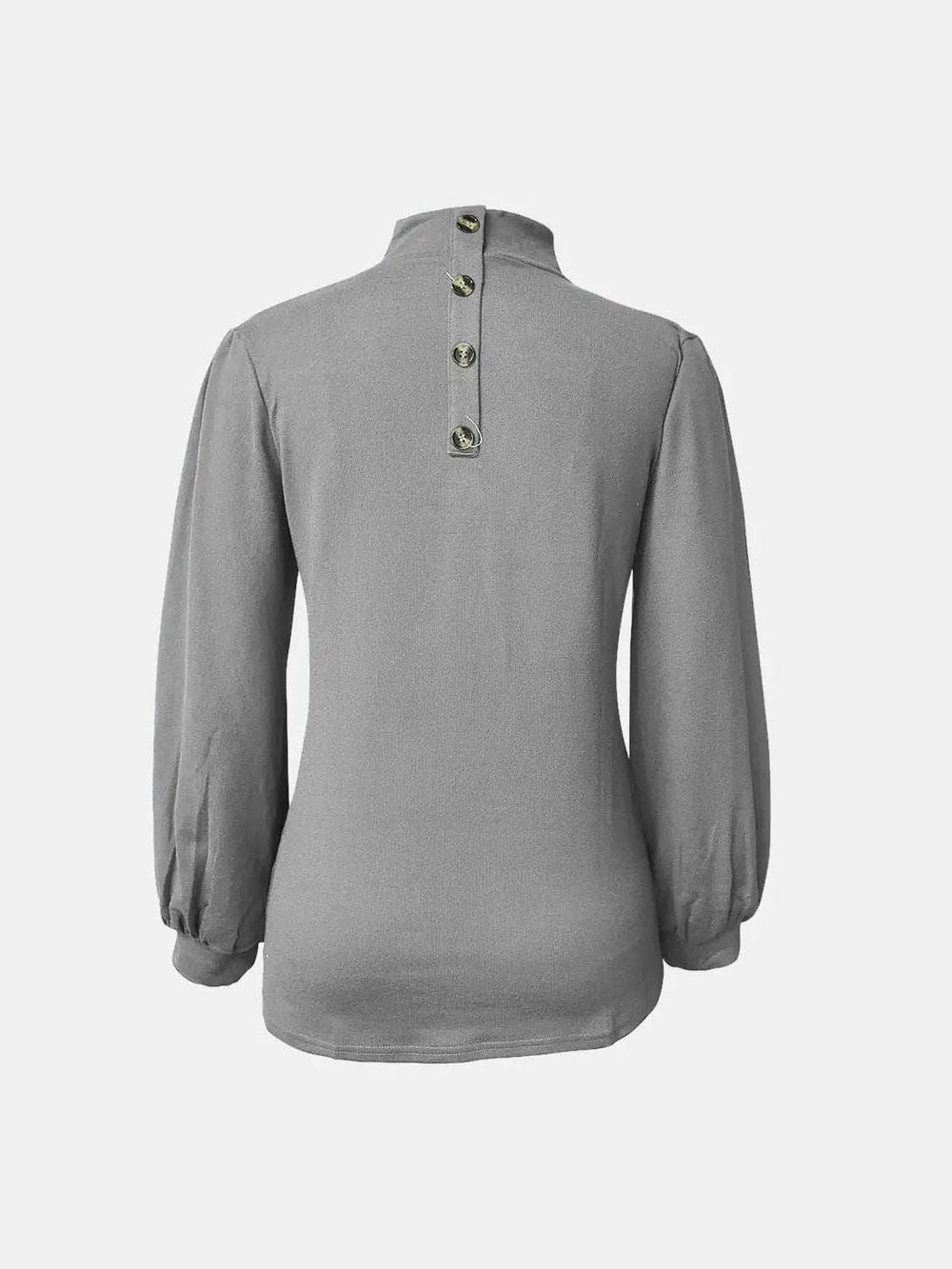 Full Size Mock Neck Long Sleeve T-Shirt - Trendsi - Flyclothing LLC
