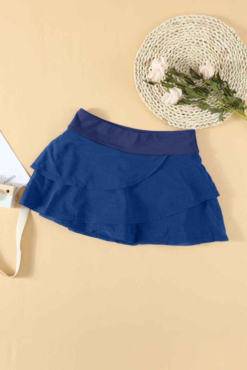 Elastic Waist Swim Skirt - Trendsi - Flyclothing LLC