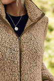 Pocketed Zip Up Turtleneck Jacket - Trendsi - Flyclothing LLC