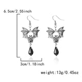 Gothic Bat Drop Earrings - Trendsi - Flyclothing LLC