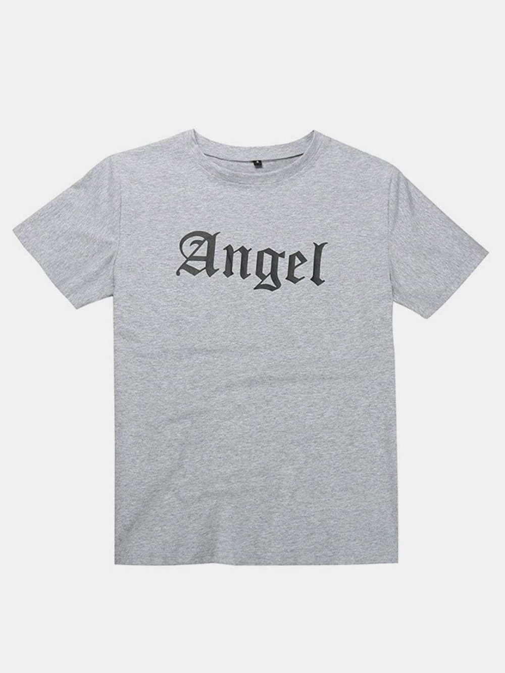 Perfee ANGEL Round Neck Short Sleeve T-Shirt - Trendsi - Flyclothing LLC