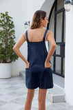 Knotted Strap Romper with Pockets - Trendsi - Flyclothing LLC