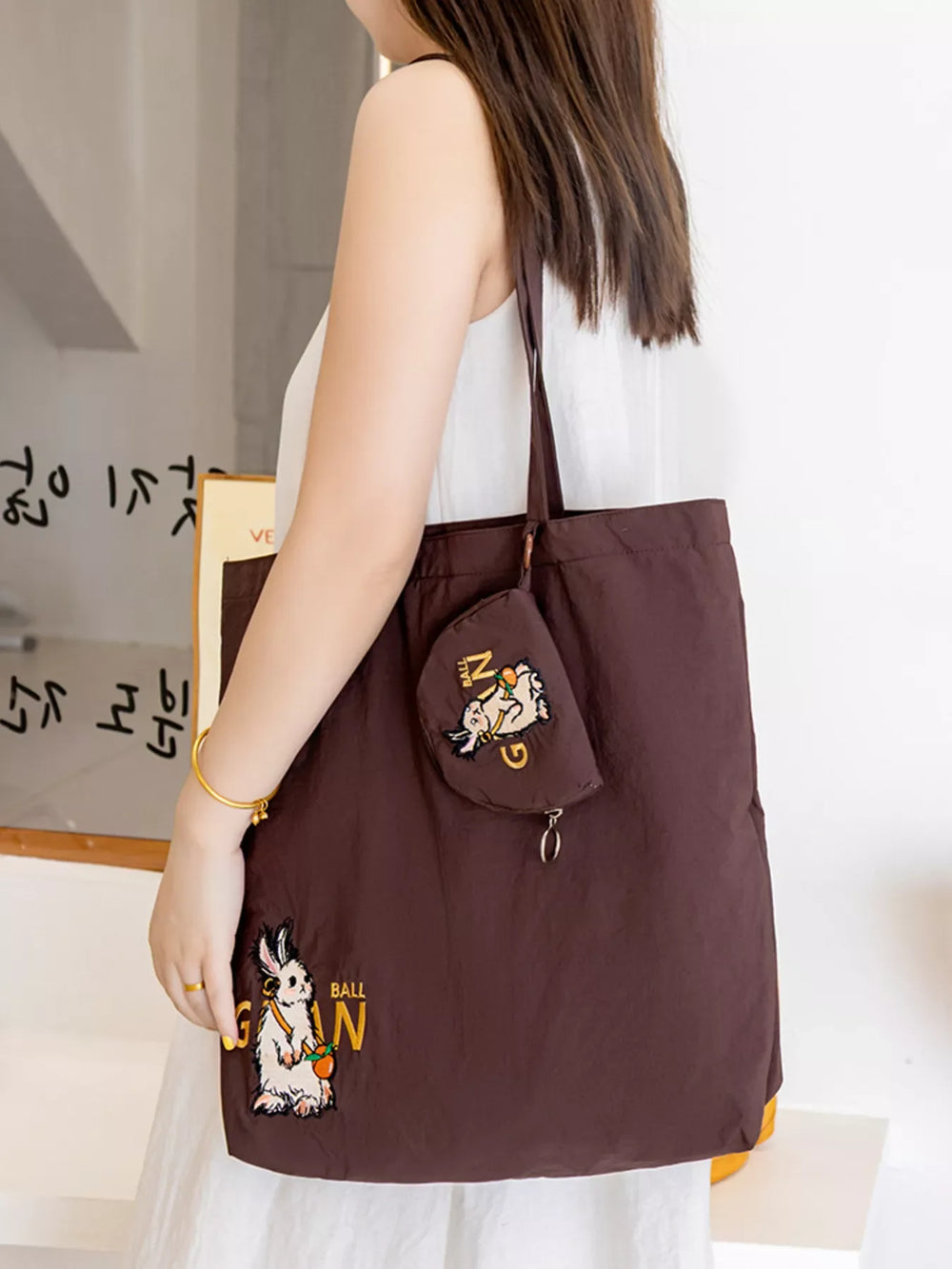 Cartoon Print Lightweight Handbag - Trendsi - Flyclothing LLC