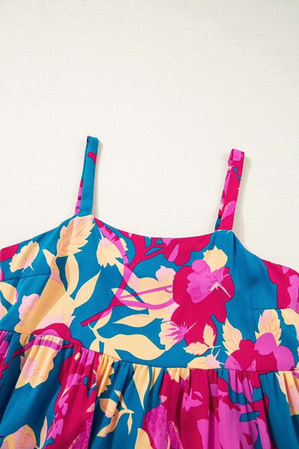 Floral Square Neck Cami Dress with Pockets - Trendsi - Flyclothing LLC