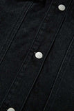 Raw Hem Button Up Denim Top - Trendsi - Flyclothing LLC