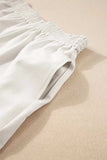 Ricrac Trim Tank Top and Elastic Waist Shorts Set - Trendsi - Flyclothing LLC