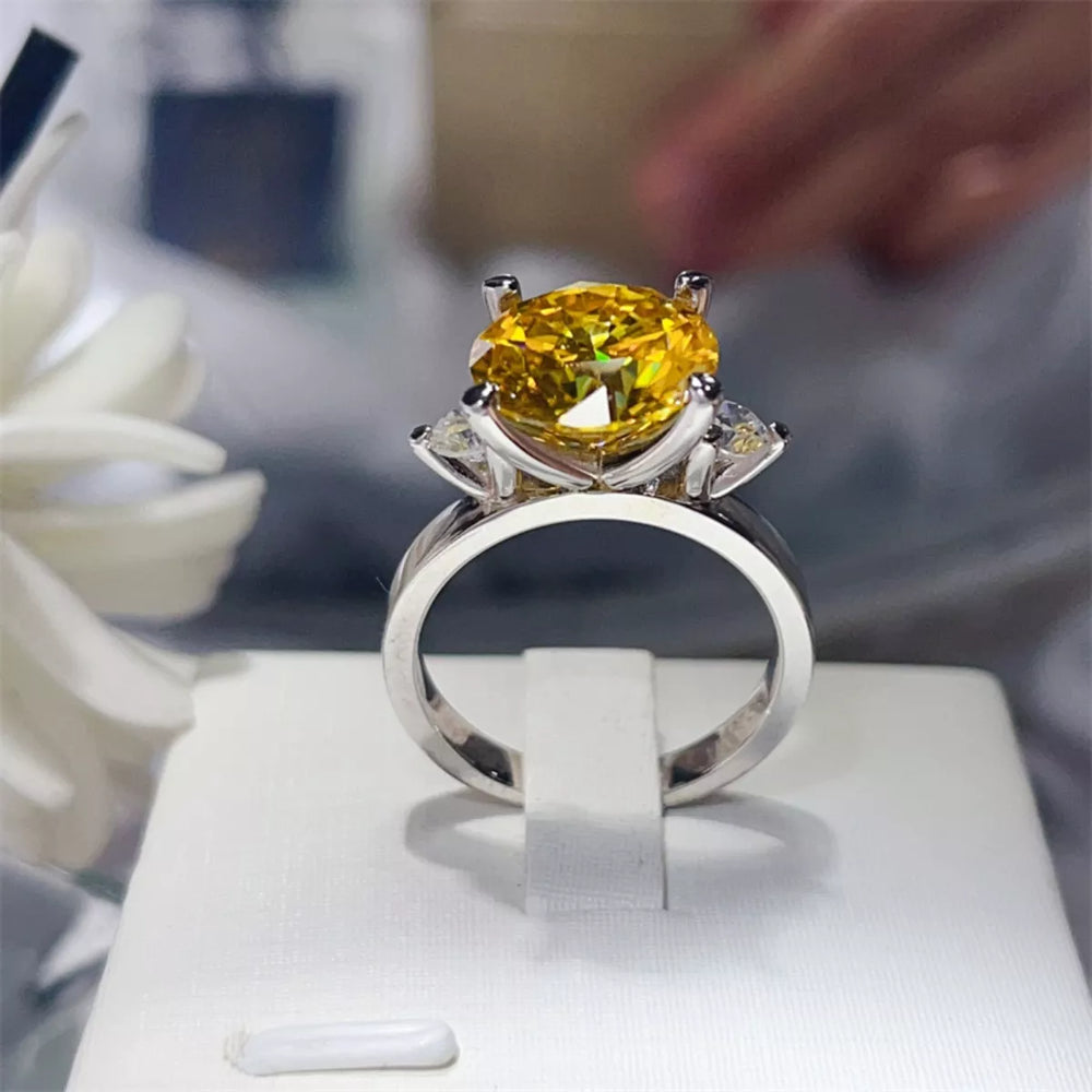 5 Carat Moissanite 925 Sterling Silver Ring - Trendsi - Flyclothing LLC