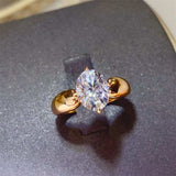 2 Carat Moissanite 925 Sterling Silver Ring - Trendsi - Flyclothing LLC