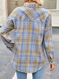 Plaid Button Up Long Sleeve Shirt - Trendsi - Flyclothing LLC