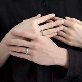 925 Sterling Silver Zircon Minimalist Ring - Trendsi - Flyclothing LLC