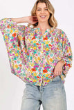SAGE + FIG Button Down Floral Shirt - Trendsi - Flyclothing LLC
