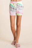 BiBi Tie Dye Print Shorts With Twill Tape Drawstring - Trendsi - Flyclothing LLC