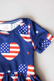 I Heart the USA S/S Twirl Bodysuit - Mila & Rose ® - Flyclothing LLC