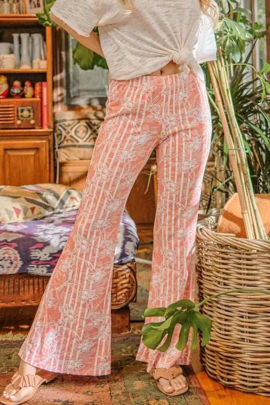 And The Why Wrinkle-Free Stretch Bell Bottom Flare Pants - Trendsi - Flyclothing LLC