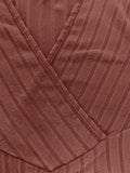 Ribbed Surplice Long Sleeve T-Shirt - Trendsi - Flyclothing LLC