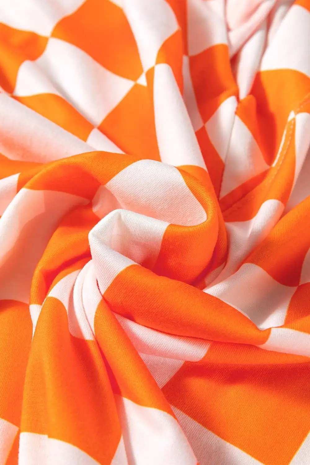 Checkerboard V Neck Loose Tee and Shorts Set - Trendsi - Flyclothing LLC