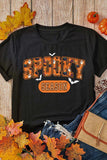 SPOOKY SEASON Round Neck Short Sleeve T-Shirt - Trendsi - Flyclothing LLC