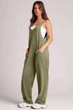 Lovelet V-Neck Wide Strap Overalls - Trendsi - Flyclothing LLC