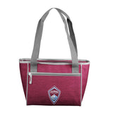 Colorado Rapids Crosshatch 16 Can Cooler Tote - Logo Brands - Flyclothing LLC