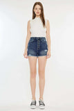 Kancan Raw Hem Button Fly Denim Shorts - Trendsi - Flyclothing LLC