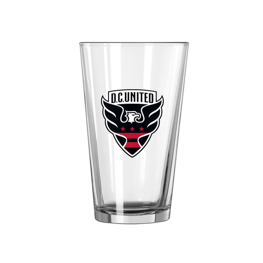 DC United 16oz Stripe Pint Glass - Logo Brands - Flyclothing LLC