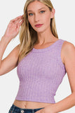 Zenana Ribbed Cropped Tank - Trendsi - Flyclothing LLC