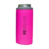 FC Dallas 12oz Electric Stacked Soft Touch Slim Coolie - Logo Brands - Flyclothing LLC
