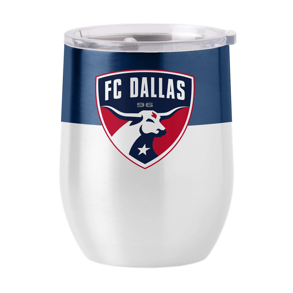 FC Dallas 16oz Colorblock Stainless Curved Beverage - Logo Brands - Flyclothing LLC