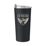 FC Dallas Black Powdercoat Gunmetal 20oz Tumbler - Logo Brands - Flyclothing LLC
