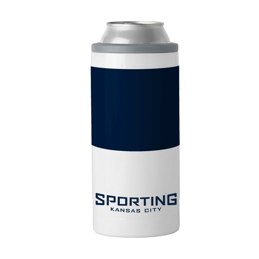 Sporting KC Slim Colorblock Can Coolie - Logo Brands - Flyclothing LLC