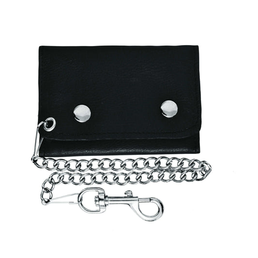 Stylish Black Biker Chain Wallet - Unik Just for Bikers - Flyclothing LLC
