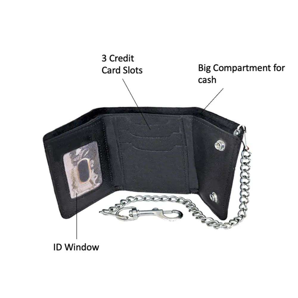 Stylish Black Biker Chain Wallet - Unik Just for Bikers - Flyclothing LLC