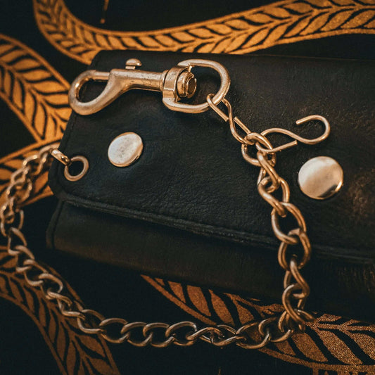 Stylish Black Biker Chain Wallet - Unik Just for Bikers - Flyclothing LLC