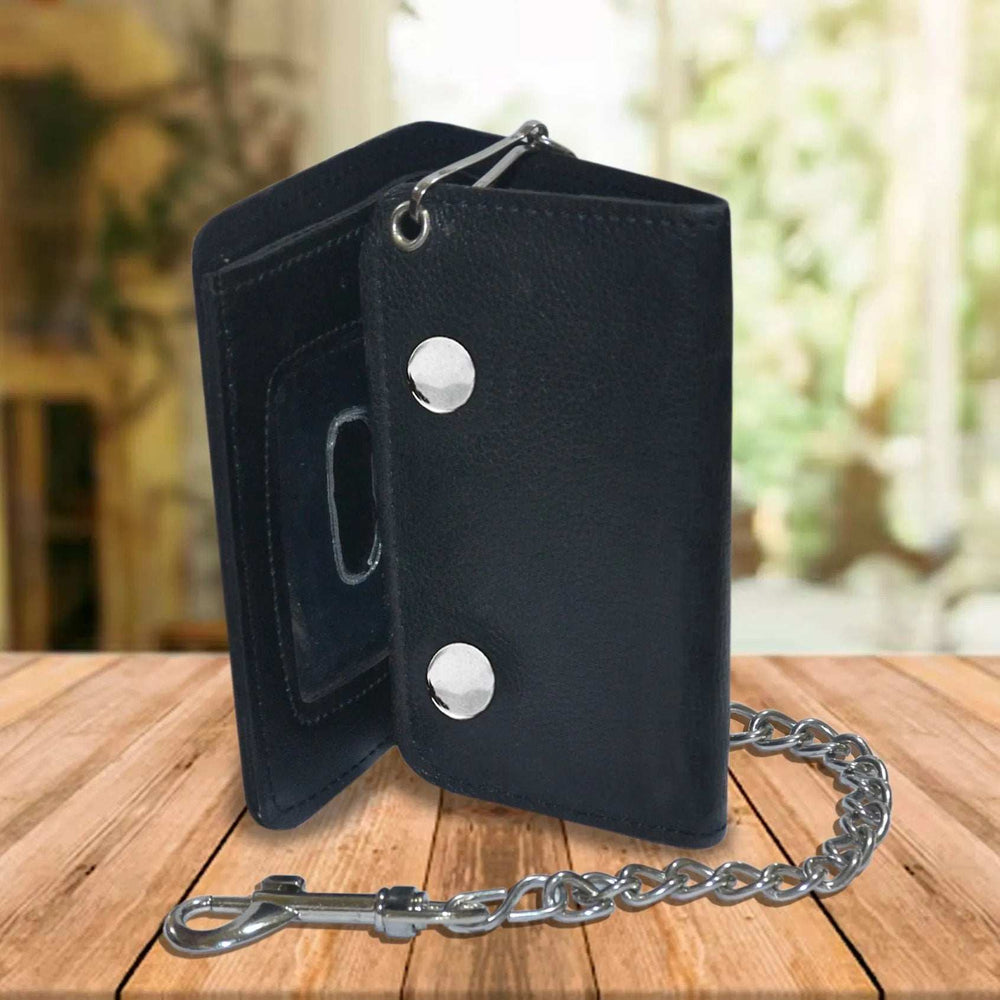 Stylish Black Biker Chain Wallet - Unik Just for Bikers - Flyclothing LLC