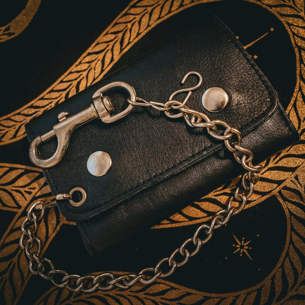Stylish Black Biker Chain Wallet - Unik Just for Bikers - Flyclothing LLC