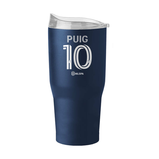 LA Galaxy Riqui Puig 30oz Powder Coat Tumbler - Logo Brands - Flyclothing LLC
