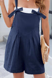 Knotted Strap Romper with Pockets - Trendsi - Flyclothing LLC