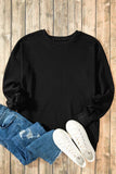 High-Low Round Neck Long Sleeve Sweatshirt - Trendsi - Flyclothing LLC