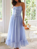 Devine Frill Ruffled Hem Midi Cami Dress - Trendsi - Flyclothing LLC