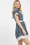 Umgee Border Print Belted Shirt Dress - Trendsi - Flyclothing LLC