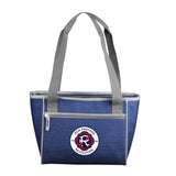 New England Revolution Crosshatch 16 Can Cooler Tote - Logo Brands - Flyclothing LLC