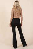 Mittoshop Stretchy Soft Elastic Waist Flare Pants - Trendsi - Flyclothing LLC