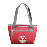 NY Red Bulls Crosshatch 16 Can Cooler Tote - Logo Brands - Flyclothing LLC