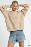Umgee Coin Stamp Print Sweatshirt - Trendsi - Flyclothing LLC