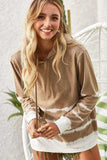 BiBi Drawstring Tie-Dye French Terry Hoodie - Trendsi - Flyclothing LLC