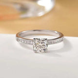 2 Carat Moissanite Zircon 925 Sterling Silver Ring - Trendsi - Flyclothing LLC