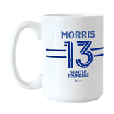 Seattle Sounders Jordan Morris 15oz Sublimated Mug - Logo Brands - Flyclothing LLC