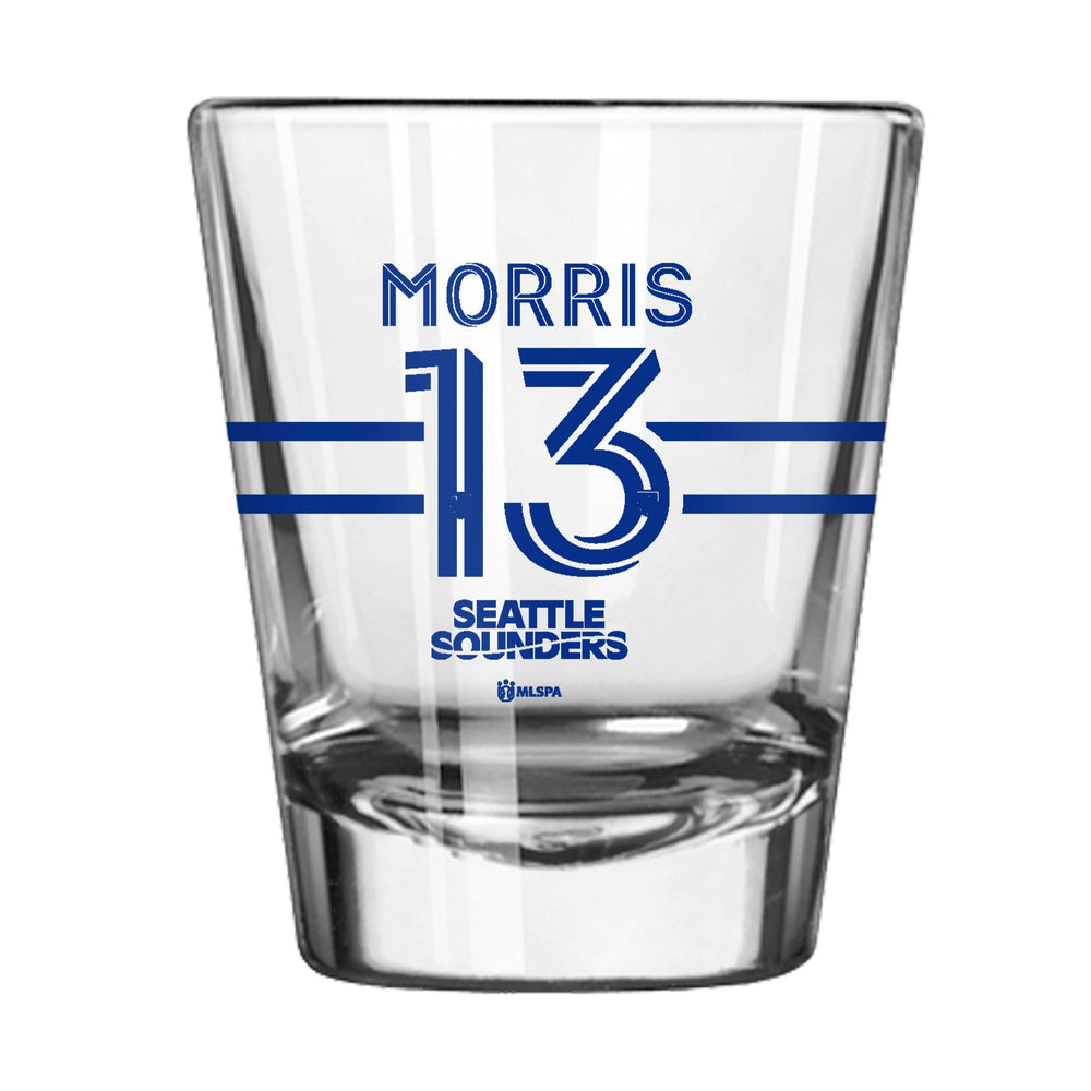 Seattle Sounders 2oz Jordan Morris Shot Glass - Logo Brands - Flyclothing LLC